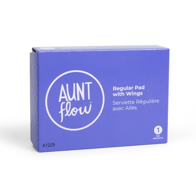 Aunt Flow #4 Vended Value Regular Maxi Pads with Wings, 250/Box (PADS-VIS-BOX-250)