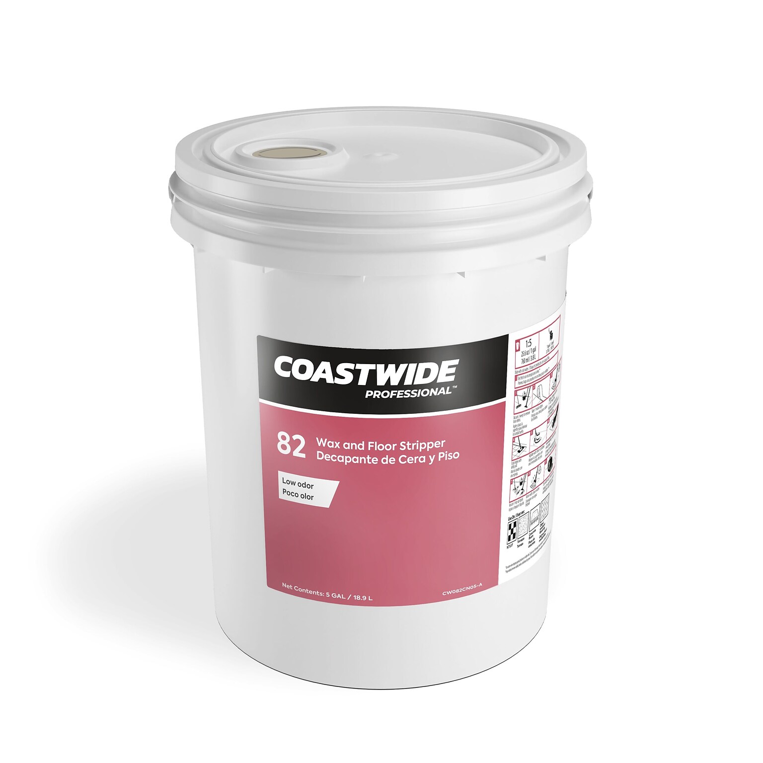 Coastwide Professional™ 82 Wax and Floor Stripper, 5 gal./18.9 L (CW820005-A)