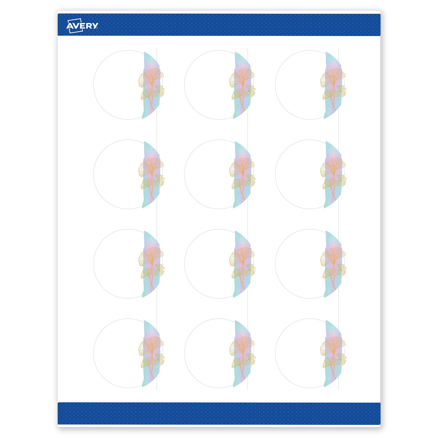 Avery Laser/Inkjet Circle Multipurpose Labels, 2 Dia., White, 120/Pack (S00EVF)