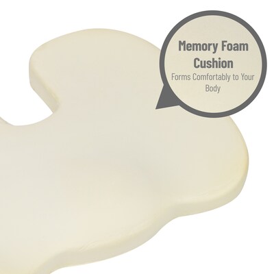 Mind Reader Memory Foam Office Chair Ergonomic Orthopedic Cushion, Gray (SEACUSH-GRY)