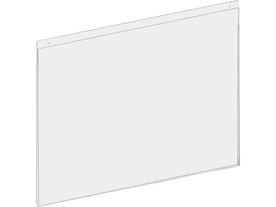 Azar Wall Sign Holder, 22 x 17, Clear Acrylic, 2/Pack (162729-2PK)