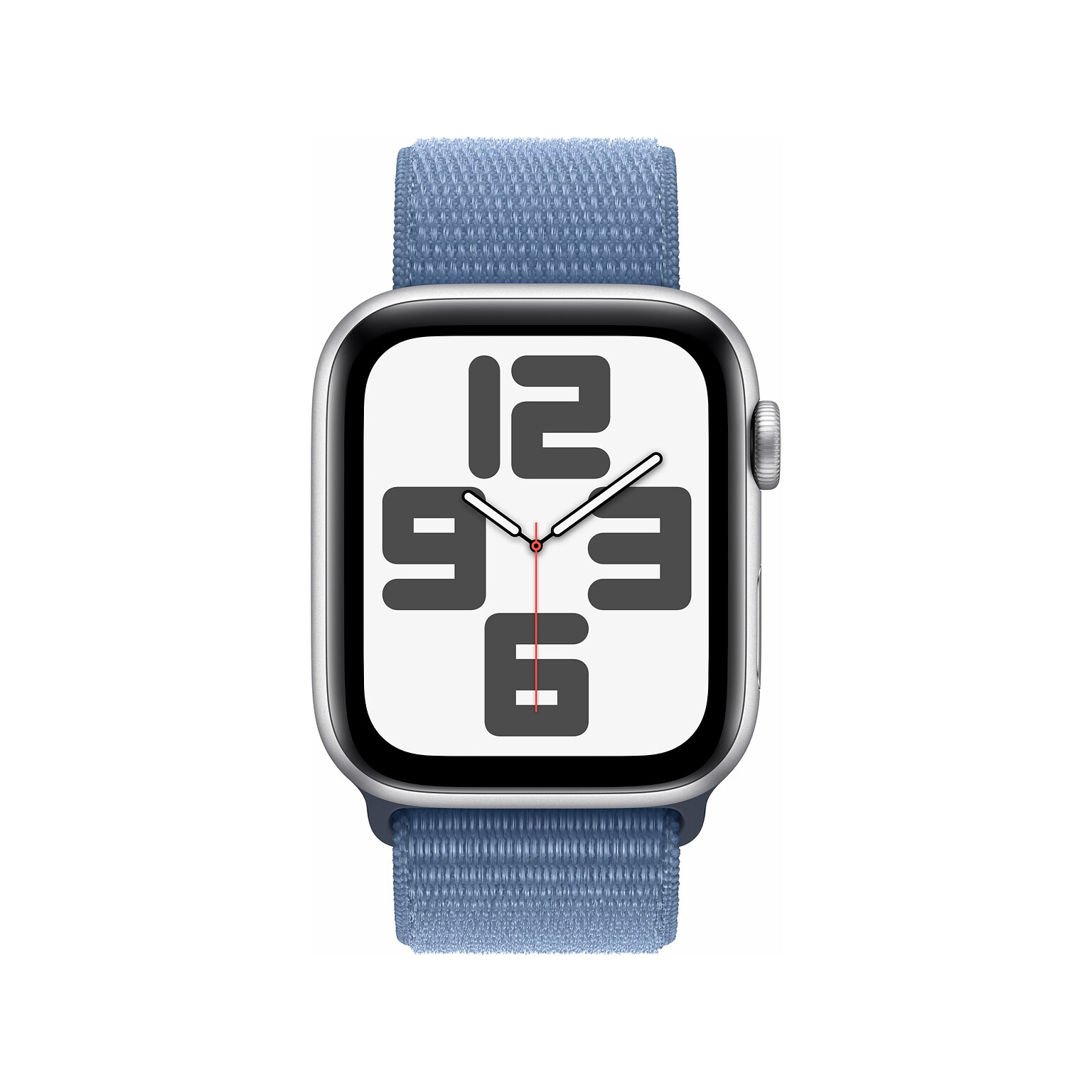 Apple Watch SE (GPS), Silver/Winter Blue, 44mm (MREF3LL/A)