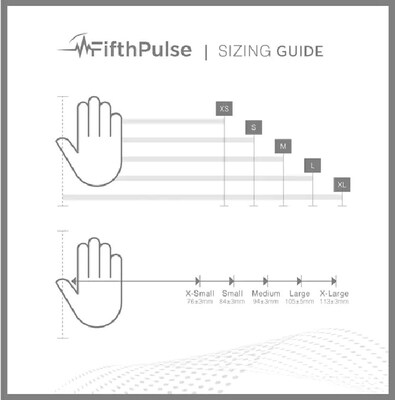 FifthPulse Powder Free Nitrile Gloves, Latex Free, X-Small, Navy Blue, 200/Box (FMN100418)