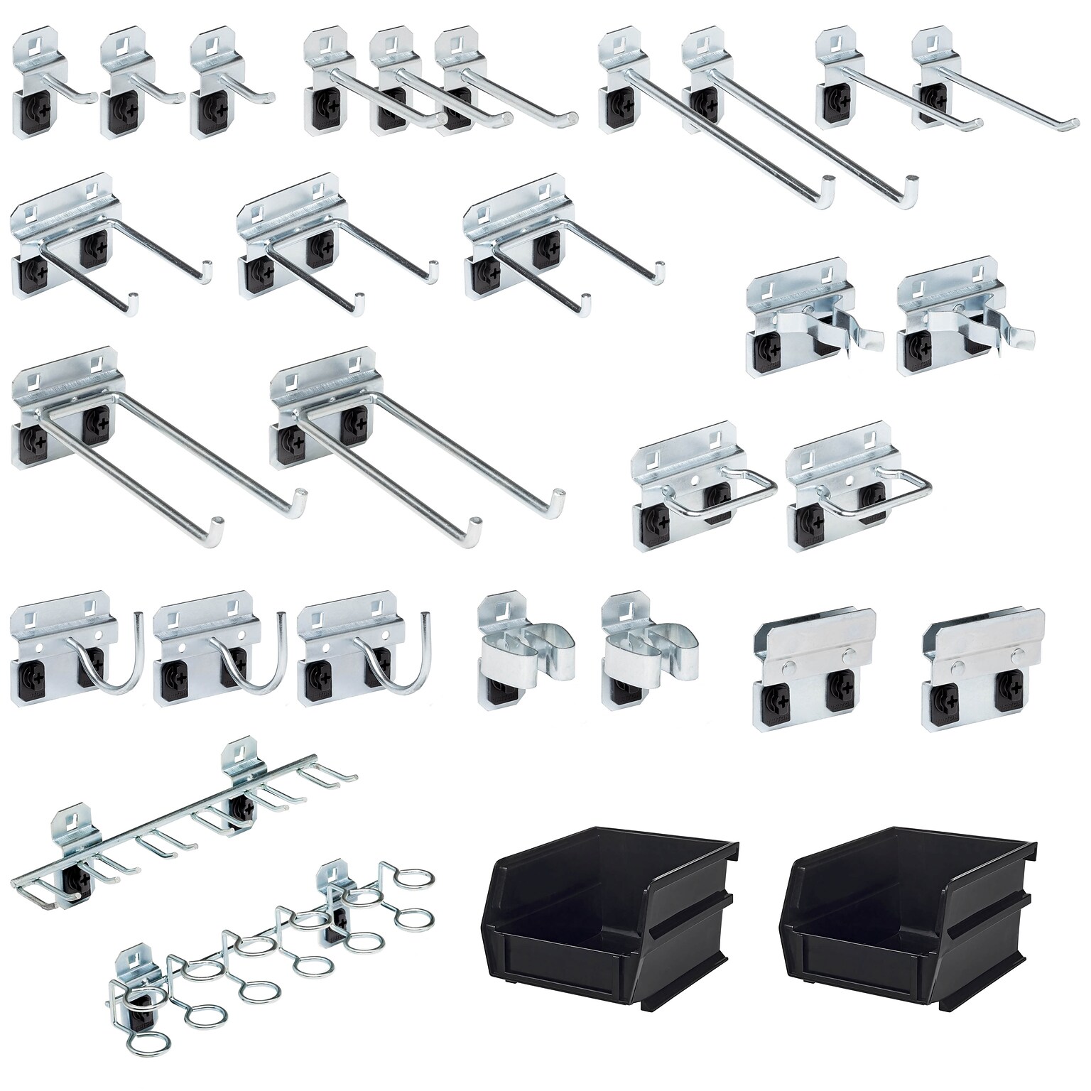 Triton Products Steel LocHook Kit, 28 Hooks and 2 Bins (LH3-KIT)