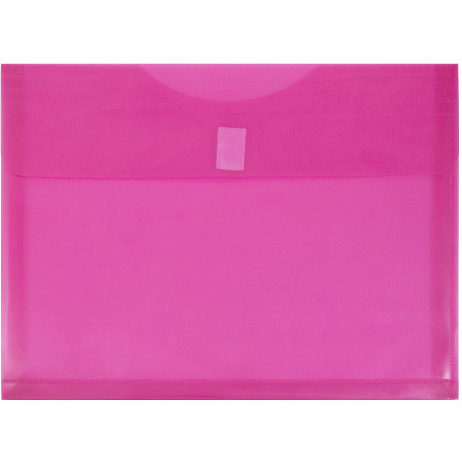 JAM Paper Premium Plastic Document File, Letter, Fuchsia Pink, 3/Pack (218V1FUX3)