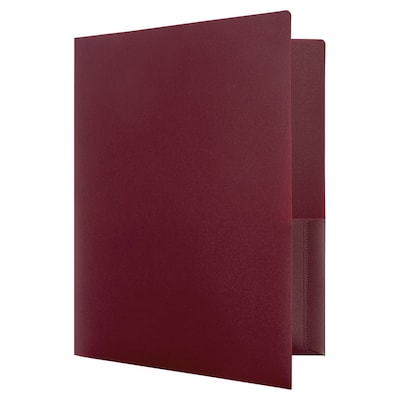 JAM Paper Smooth 2 Pocket Plastic Folders, Assorted, 6/Pack (383HPassrt)