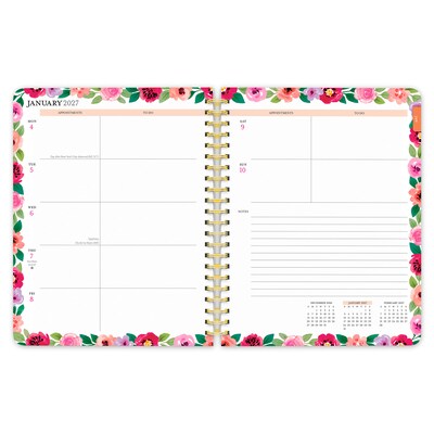 2027 BrownTrout Floral Inspirational 6.5" x 7.8" Calendar Year Weekly Standard Planner, Multicolor (9798330713042)