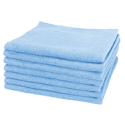 Hospeco Heavy-Duty Microfiber Multipurpose Cloths, 12 x 12, Blue, 12 Cloths/Pack (MFC3001212BL)
