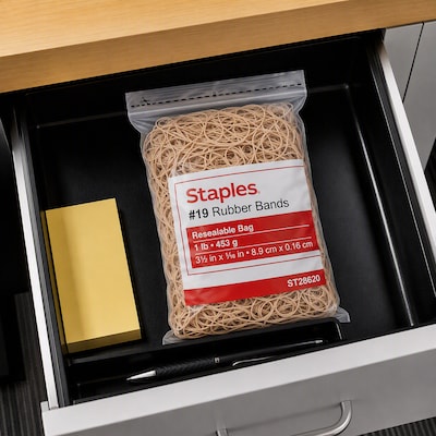 Staples Economy #19 Rubber Bands, 1500/Pack (28620-CC)
