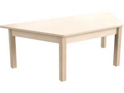 Flash Furniture Bright Beginnings Hercules Trapezoid Table, 47 x 20.75, Beech (MK-ME088016-GG)