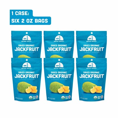 Mavuno Harvest Gluten Free Organic Dried Jackfruit Fruit Snacks, 2 oz., 6 Bags/Pack (MAHW-JACK2OZ6PK)