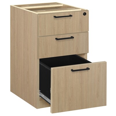 Regency Legacy Box File Pedestal Drawer Unit, Noble Oak (LPBBF22NO)