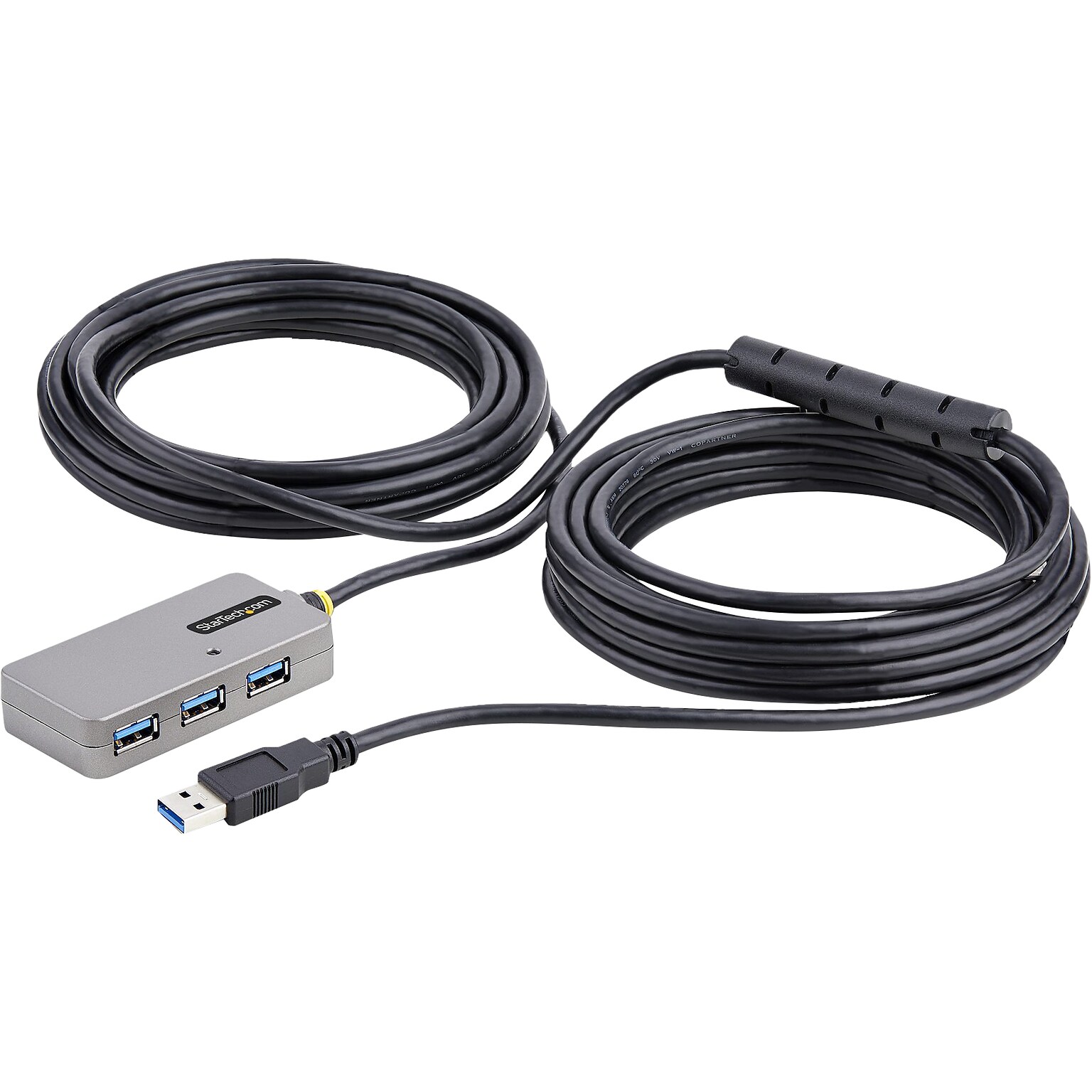 StarTech 4-Port USB 3.0 Extender Hub, Silver/Black (U01043-USB-EXTENDER)
