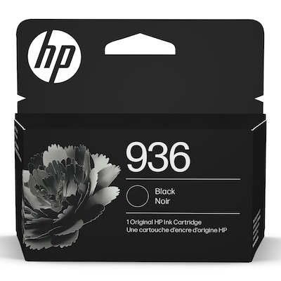 HP 936 Black Standard Yield Ink Cartridge, Prints Up to 1,250 Pages (4S6V2LN)