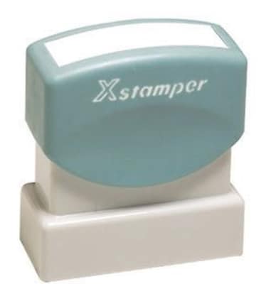 Xstamper 2-Color Title Stamps, RECEIVED Blue/Red Ink (036033)