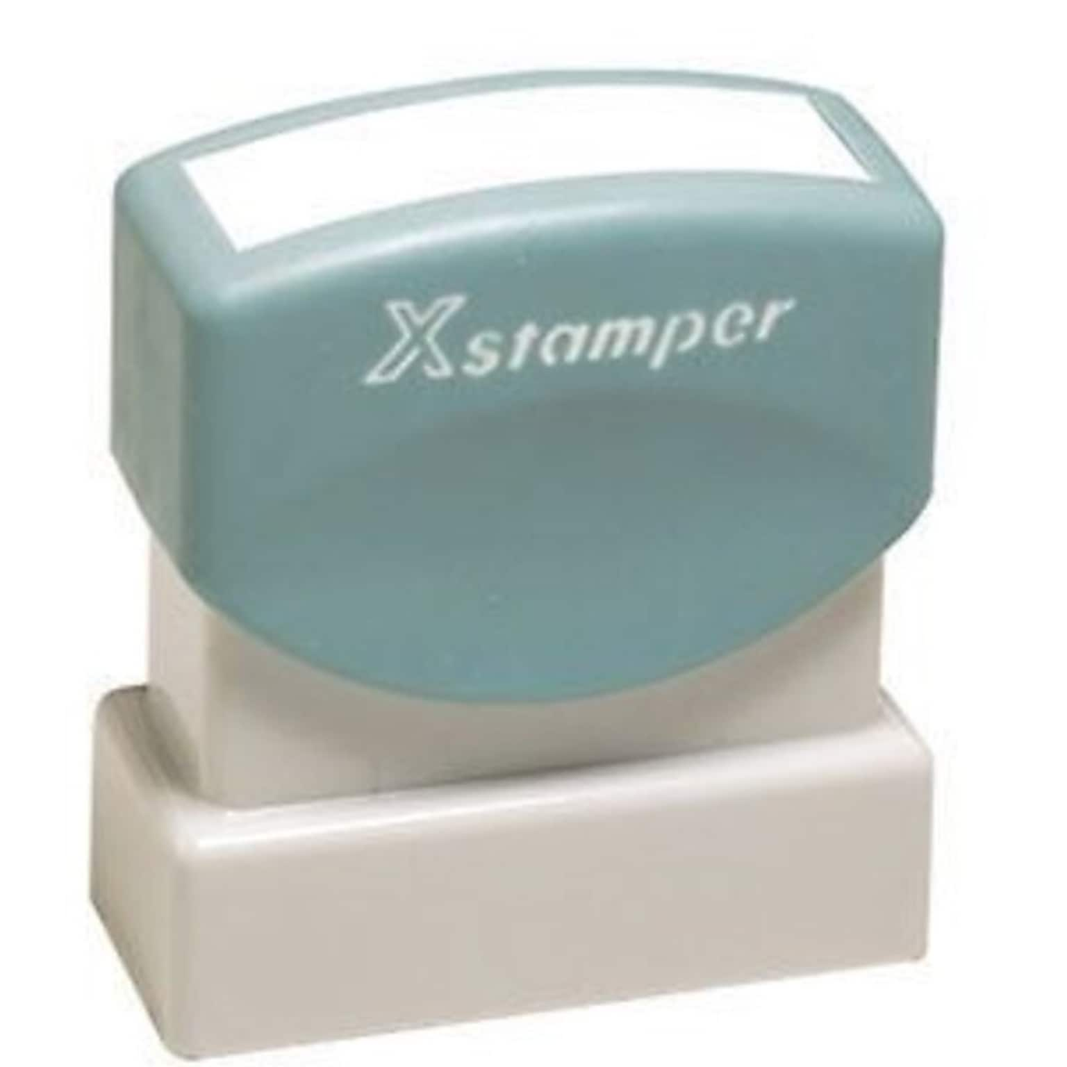 Xstamper 2-Color Title Stamps, RECEIVED Blue/Red Ink (036033)