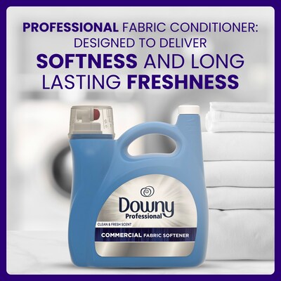 Downy Professional Liquid Fabric Softener, Clean & Fresh, 190 Loads, 140 oz. (14052)