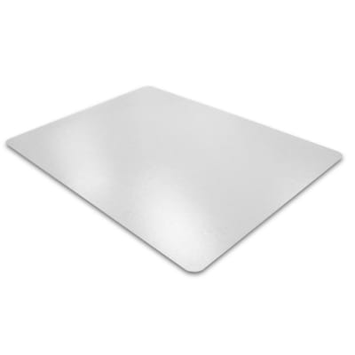 Floortex Valuemat Straight Edge with Rounded Corner Chair Mat, 52 x 45, Clear (FR1213417EV)