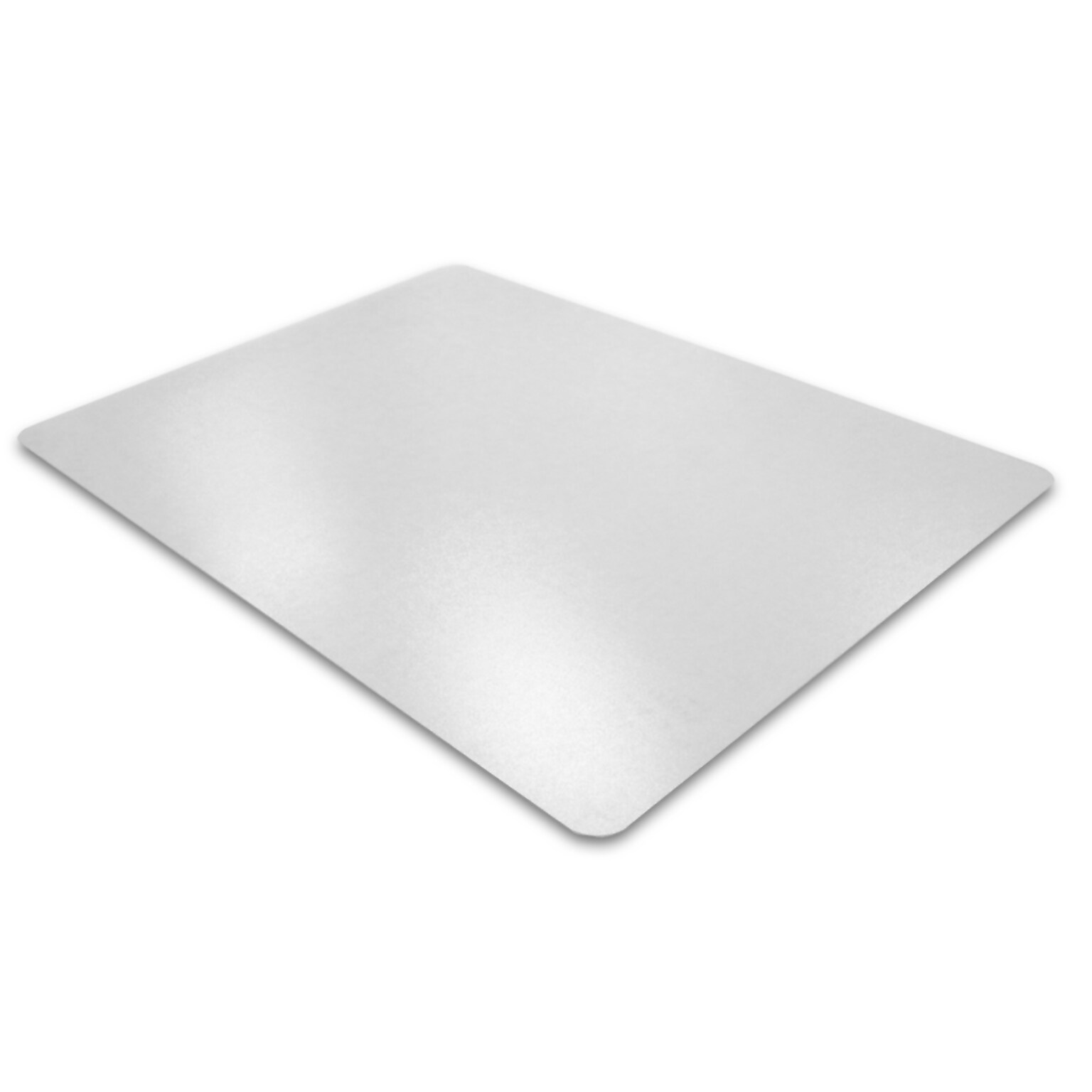 Floortex Valuemat Straight Edge with Rounded Corner Chair Mat, 52 x 45, Clear (FR1213417EV)