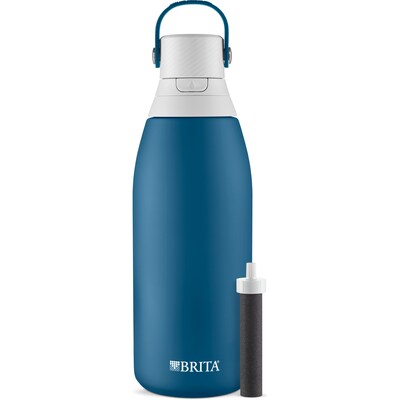 Brita Stainless Steel Filtered Water Bottle, 32 oz., Marina (36533)