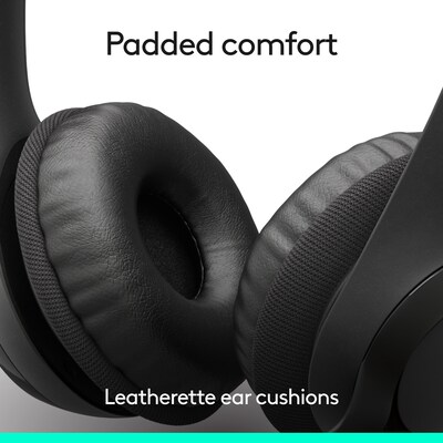 Logitech H390 USB-C Stereo On-Ear Headset, Black (981-001575)