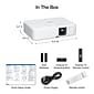 Epson EpiqVision Flex CO-FH02 Portable 3-Chip 3LCD Projector, White (V11HA85020)