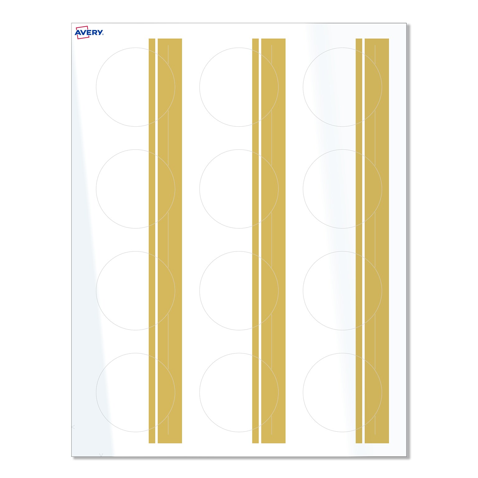 Avery Laser/Inkjet Circle Multipurpose Labels, 2 Dia., White, 120/Pack (S00-D21)