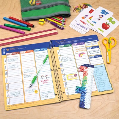 2026-2027 Global Printed Products Earth 8.5 x 11 Academic Year Weekly & Monthly Student Planner, Paperboard Cover