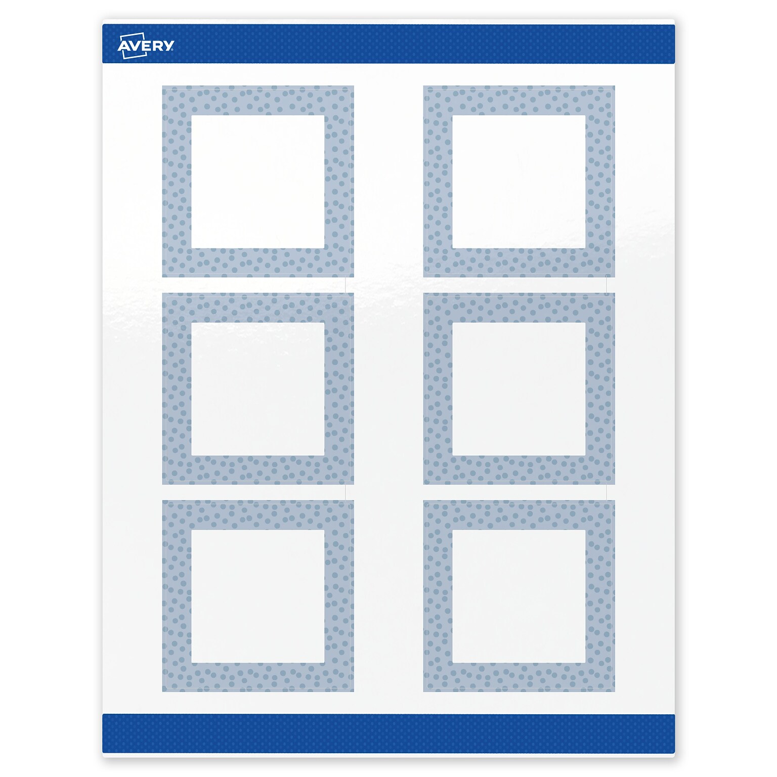Avery Laser/Inkjet Square Multipurpose Labels, 3 x 3, White, 60/Pack (S00-F8E)