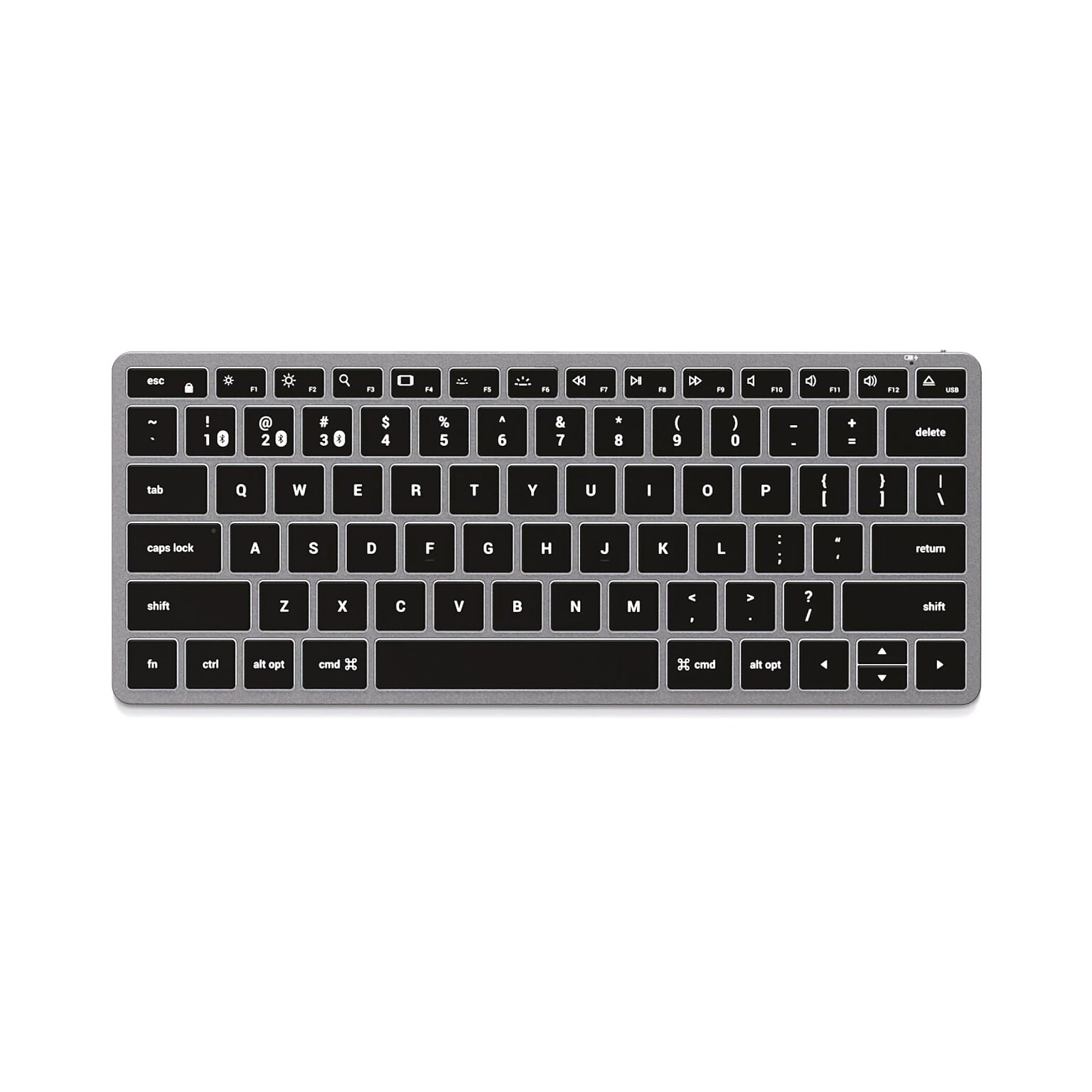 Satechi Slim X1 Wireless Keyboard, USB-C, Space Gray (ST-BTSX1M)