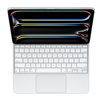 Apple Magic Keyboard for 13" iPad Pro (M4), White (MWR43LL/A)