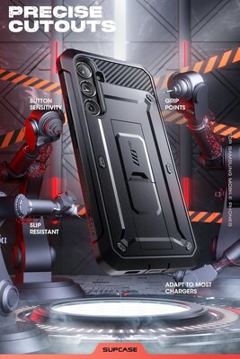 SUPCASE Rugged Case for Samsung Galaxy S24 FE, Shock Absorbing, Black (SUP-Galaxy2024-S24FE-UBProV2-