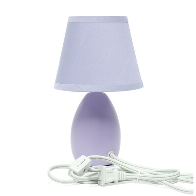 Simple Designs 9.45" LED Table Lamp, Purple (LT2009-PRP-LB)