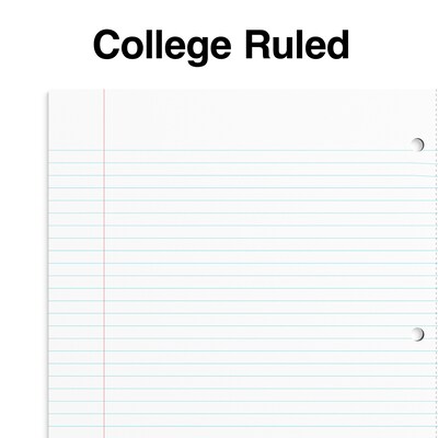 Staples Premium Poly 1-Subject Notebook, 8.5" x 11", College Ruled, 100 Sheets, Purple (ST20954D)