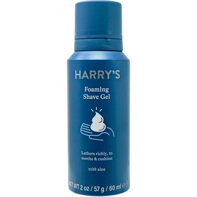 Harrys Shave Gel, 2 oz Travel Size Bottle, 6 Bottles/Bag, 12 Bags/Carton