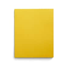 Staples Paper 2-Pocket Folders, Yellow, 25/Box (50761/27538-CC)