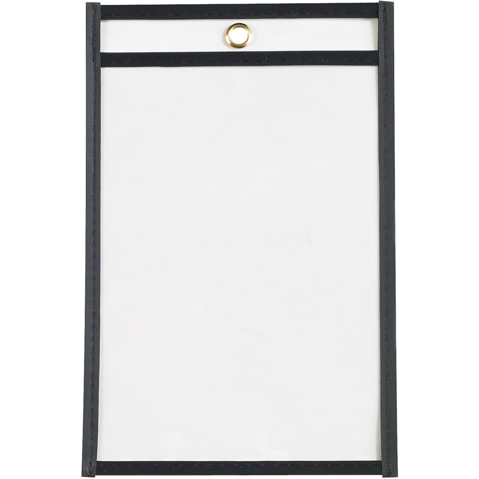 Partners Brand Standard Weight Job Ticket Holder, 8 x 5, Black, 25/Carton (JTH102)