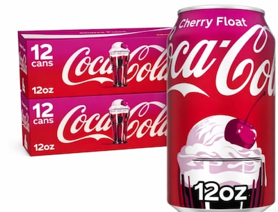 Coca-Cola Cherry Float Soda, 12 oz., 24/Pack (413931)