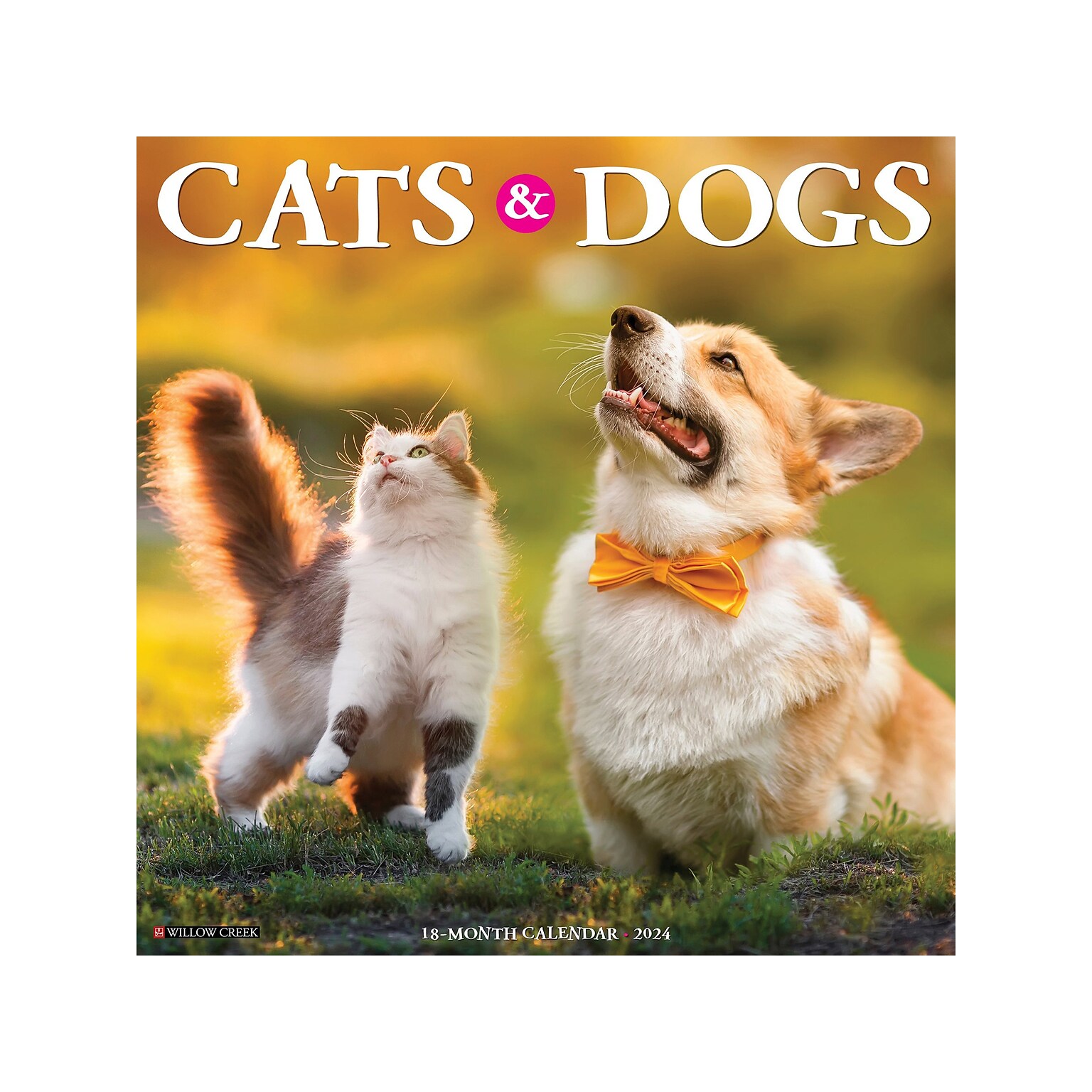 2024 Willow Creek Cats & Dogs 12 x 12 Monthly Wall Calendar (32916)