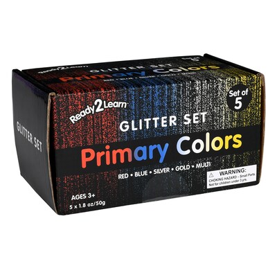 Ready2Learn Glitter, Assorted Colors, 5/Pack (CE-10149)
