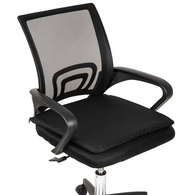 Mind Reader Ergonomic Seat Cushion with Gel Core, Black (HCMB-BLK)