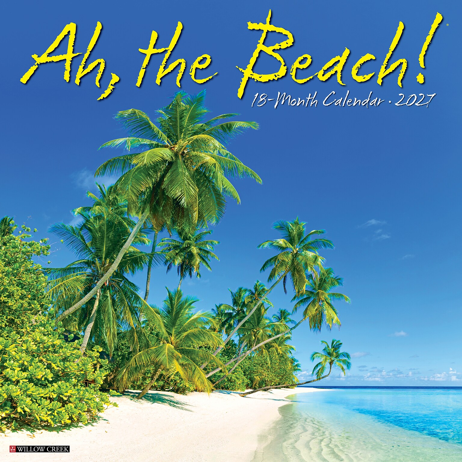 2027 Willow Creek Ah, The Beach! 12 x 12 Monthly Wall Calendar, Assorted Colors (58657)