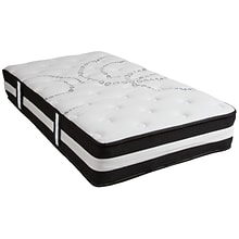 Flash Furniture Capri Comfortable Sleep 12 Hybrid Pocket Spring Mattress, Twin (CLE230PRT)