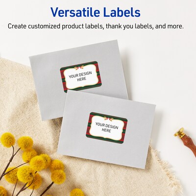 Avery Rectangle Multipurpose Labels, 2" x 3", White, 80/Pack (19479370516)