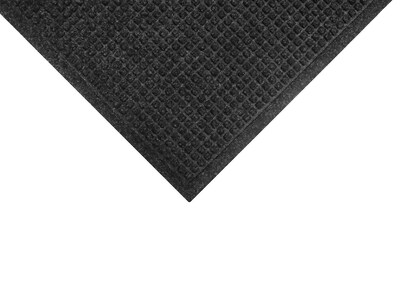 M + A Matting WaterHog Squares Fashion Commercial Wiper/Scraper Entrance Floor Mat,  6' x 12', Charcoal (28054612170)