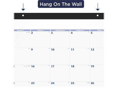 2024 AT-A-GLANCE 21.75" x 17" Monthly Desk Pad Calendar, Blue/Gray (SW200-00-24)
