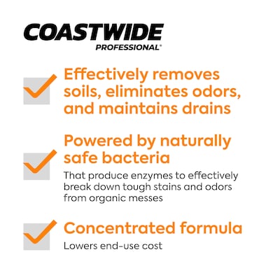 Coastwide Professional™ Odor Eliminator Enzyme Plus Concentrate, 0.95L, 6/Carton