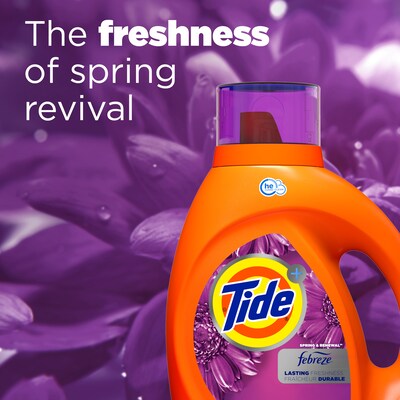 Tide Plus Febreze Freshness Spring & Renewal Liquid Laundry Detergent, 59 Loads, 92 oz. (87566)