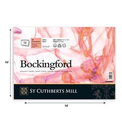 St Cuthberts Mill Bockingford 14 x 10 Watercolor Sketch Pad, 12 Sheets/Pad (STCT45330001011D)