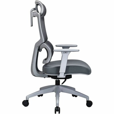 Lorell Ripley Ergonomic Mesh Swivel Executive Chair, Gray (LLR63203)